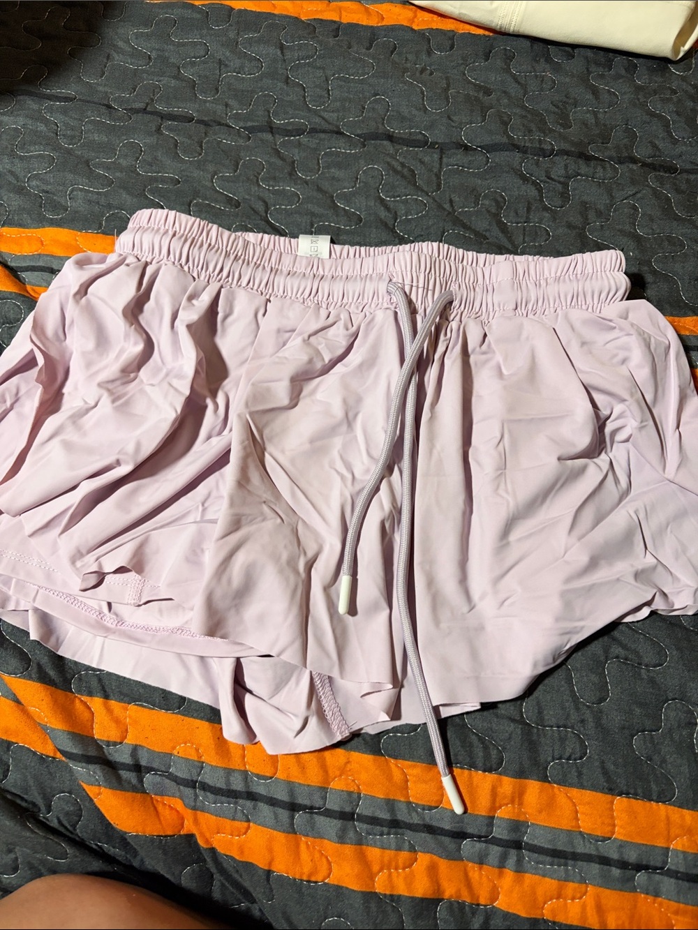 Women's Lightweight Drawstring Shorts - Light Lilac